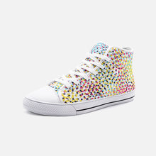 将图片加载到图库查看器,Colorful Neo Memphis Geometric Pattern Unisex High Top Canvas Shoes by The Photo Access