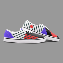 Load image into Gallery viewer, Neo Memphis Patches Stickers Unisex Canvas Shoes Fashion Low Cut Loafer Sneakers by The Photo Access