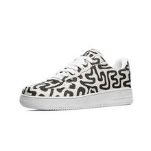 Load image into Gallery viewer, Hand Drawn Labyrinth Unisex Low Top Leather Sneakers by The Photo Access