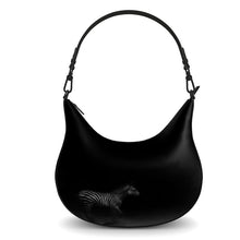Load image into Gallery viewer, Zebra Running at Night Curve Hobo Bag by The Photo Access