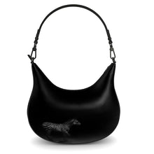 Load image into Gallery viewer, Zebra Running at Night Curve Hobo Bag by The Photo Access