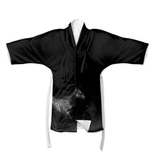 Load image into Gallery viewer, Zebra Running at Night Kimono by The Photo Access