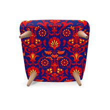 Load image into Gallery viewer, Wallpaper Damask Floral Occasional Chair by The Photo Access