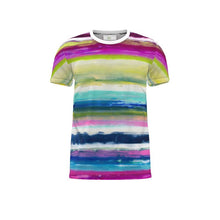 Load image into Gallery viewer, Colorful Oil Paint Stripes Cut and Sew All Over Print T-Shirt by The Photo Access