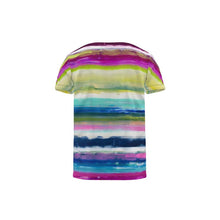 Load image into Gallery viewer, Colorful Oil Paint Stripes Cut and Sew All Over Print T-Shirt by The Photo Access