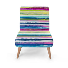 Load image into Gallery viewer, Colorful Oil Paint Stripes Occasional Chair by The Photo Access