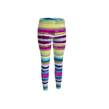 Load image into Gallery viewer, Colorful Oil Paint Stripes Leggings by The Photo Access