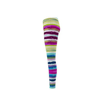 Load image into Gallery viewer, Colorful Oil Paint Stripes Leggings by The Photo Access