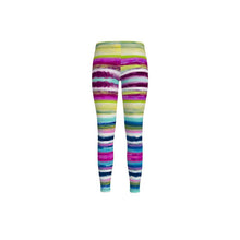 Load image into Gallery viewer, Colorful Oil Paint Stripes Leggings by The Photo Access