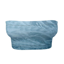Load image into Gallery viewer, Light Blue Pattern Bandeau Tops by The Photo Access