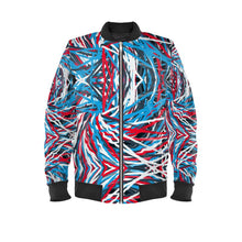 Load image into Gallery viewer, Colorful Thin Lines Art Mens Bomber Jacket by The Photo Access