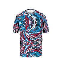 Load image into Gallery viewer, Colorful Thin Lines Art Mens Cut and Sew T-Shirt by The Photo Access