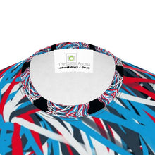 Load image into Gallery viewer, Colorful Thin Lines Art Mens Cut and Sew T-Shirt by The Photo Access