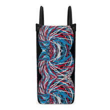 Load image into Gallery viewer, Colorful Thin Lines Art Leather Shopper Bag by The Photo Access