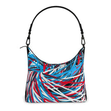 Load image into Gallery viewer, Colorful Thin Lines Art Square Hobo Bag by The Photo Access