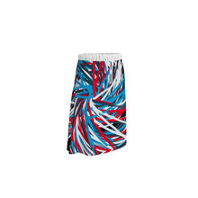 Load image into Gallery viewer, Colorful Thin Lines Art Skirt by The Photo Access