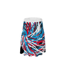 Load image into Gallery viewer, Colorful Thin Lines Art Skirt by The Photo Access