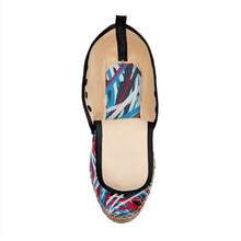 Load image into Gallery viewer, Colorful Thin Lines Art Hi Top Espadrilles by The Photo Access