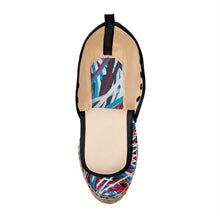 Load image into Gallery viewer, Colorful Thin Lines Art Hi Top Espadrilles by The Photo Access