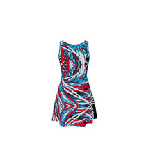 Load image into Gallery viewer, Colorful Thin Lines Art Skater Dress by The Photo Access