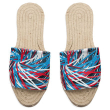 Load image into Gallery viewer, Colorful Thin Lines Art Sandal Espadrilles by The Photo Access
