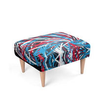 将图片加载到图库查看器,Colorful Thin Lines Art Footstool by The Photo Access