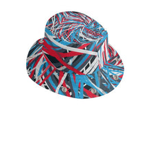 将图片加载到图库查看器,Colorful Thin Lines Art Bucket Hat with Visor by The Photo Access