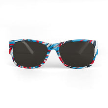 Load image into Gallery viewer, Colorful Thin Lines Art Sunglasses with Visor by The Photo Access