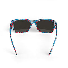 Load image into Gallery viewer, Colorful Thin Lines Art Sunglasses with Visor by The Photo Access