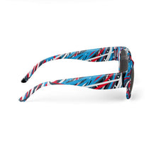 Load image into Gallery viewer, Colorful Thin Lines Art Sunglasses with Visor by The Photo Access