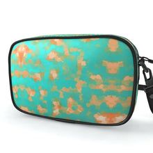 Load image into Gallery viewer, Aqua & Gold Modern Artistic Digital Pattern Camera Bag by The Photo Access
