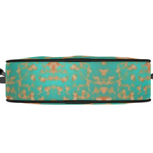 Load image into Gallery viewer, Aqua & Gold Modern Artistic Digital Pattern Camera Bag by The Photo Access