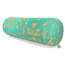 将图片加载到图库查看器,Aqua & Gold Modern Artistic Digital Pattern Big Bolster Cushion by The Photo Access