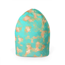 将图片加载到图库查看器,Aqua & Gold Modern Artistic Digital Pattern Beanie by The Photo Access