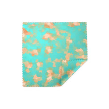 Load image into Gallery viewer, Aqua & Gold Modern Artistic Digital Pattern Hard Glasses Case by The Photo Access