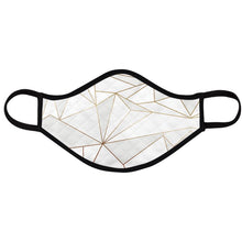 将图片加载到图库查看器,Abstract White Polygon with Gold Line Face Masks by The Photo Access