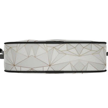 Lade das Bild in den Galerie-Viewer, Abstract White Polygon with Gold Line Camera Bag by The Photo Access