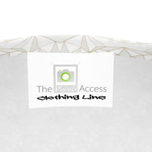 Load image into Gallery viewer, Abstract White Polygon with Gold Line Mens Cut and Sew T-Shirt by The Photo Access