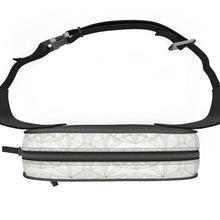 Загрузить изображение в средство просмотра галереи, Abstract White Polygon with Gold Line Belt Bag by The Photo Access
