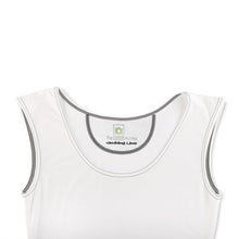 Load image into Gallery viewer, Abstract White Polygon with Gold Line Bodycon Dress by The Photo Access