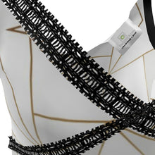 Загрузить изображение в средство просмотра галереи, Abstract White Polygon with Gold Line Cami by The Photo Access