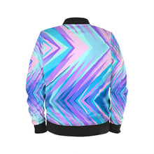 Load image into Gallery viewer, Blue Pink Abstract Eighties Mens Bomber Jacket by The Photo Access