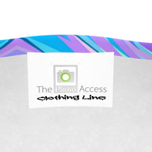 Load image into Gallery viewer, Blue Pink Abstract Eighties Mens Cut and Sew T-Shirt by The Photo Access