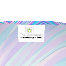 Load image into Gallery viewer, Blue Pink Abstract Eighties Ladies Cut and Sew T-Shirt by The Photo Access