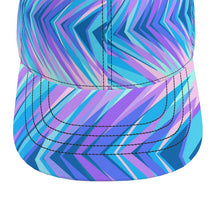 将图片加载到图库查看器,Blue Pink Abstract Eighties Baseball Cap by The Photo Access