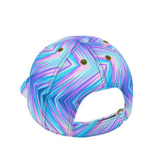 将图片加载到图库查看器,Blue Pink Abstract Eighties Baseball Cap by The Photo Access
