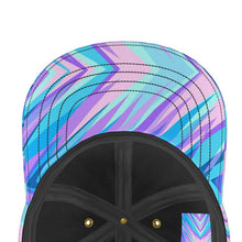 将图片加载到图库查看器,Blue Pink Abstract Eighties Baseball Cap by The Photo Access