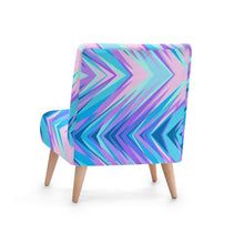 将图片加载到图库查看器,Blue Pink Abstract Eighties Occasional Chair by The Photo Access