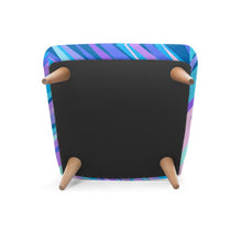 将图片加载到图库查看器,Blue Pink Abstract Eighties Occasional Chair by The Photo Access