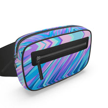 Load image into Gallery viewer, Blue Pink Abstract Eighties Belt Bag by The Photo Access
